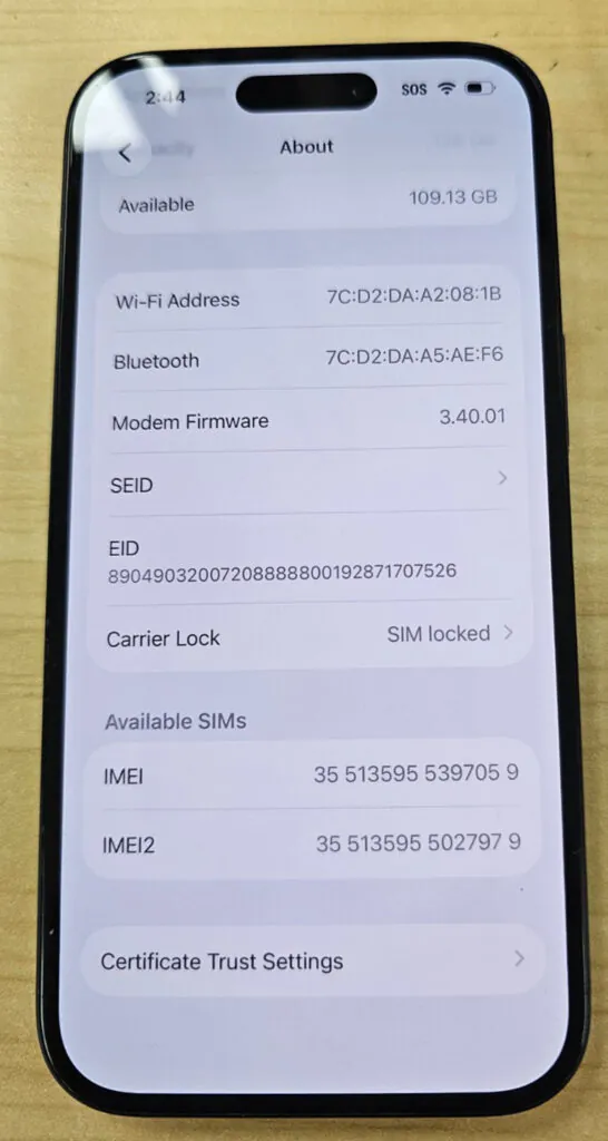 Apple iPhone 15 – 128 GB – Black (T-Mobile)**READ DESCRIPTION**