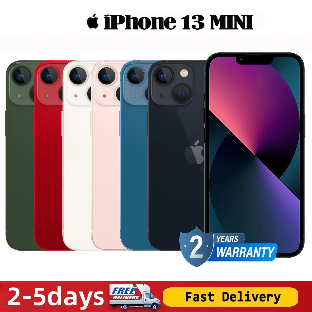New Sealed Apple iPhone 13 MINI A2481 128GB 256GB 512GB 5.4″ Unlocked Smartphone