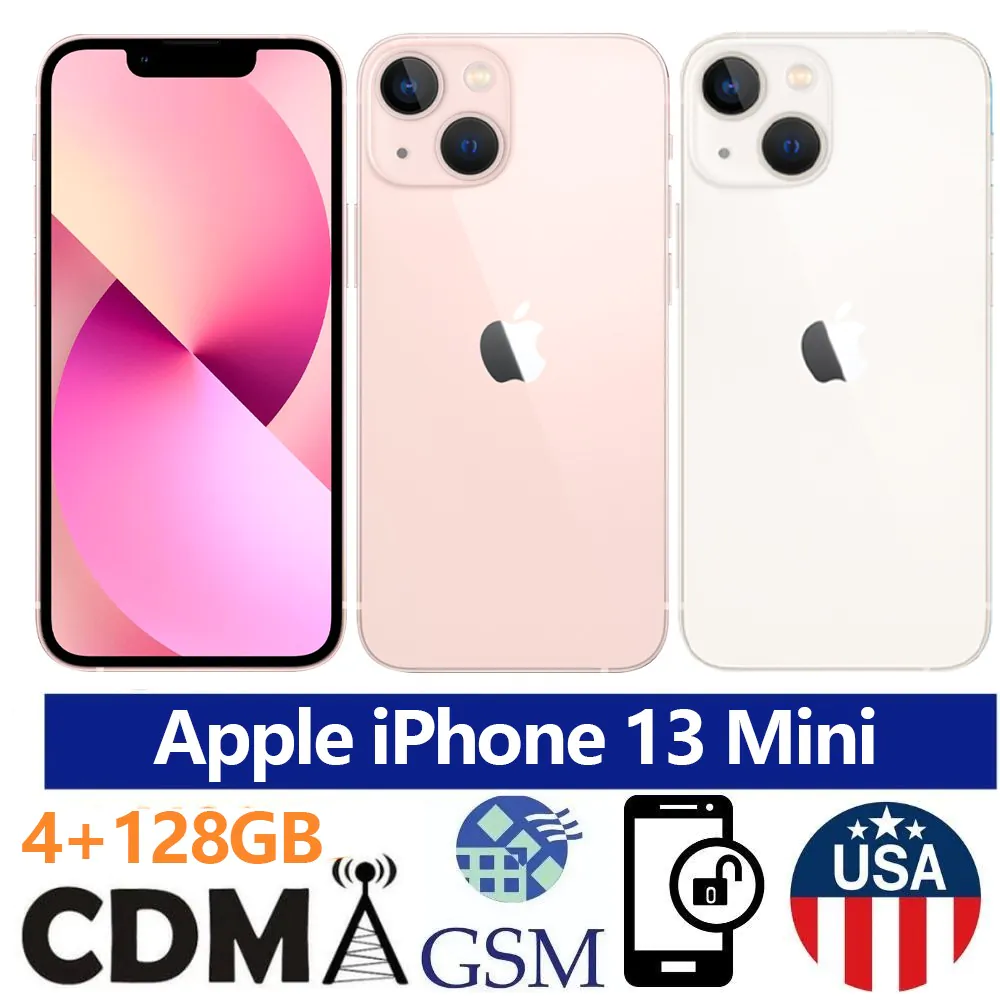 NEW Apple iPhone 13 MINI 5G A2481 128/256GB Fully Unlocked Att T-Mobile Verizon