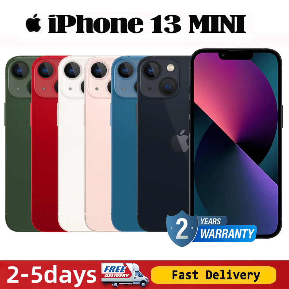 New Apple iPhone 13 MINI A2481 128GB 256GB 512GB 5.4″ Unlocked Smartphone US LOT