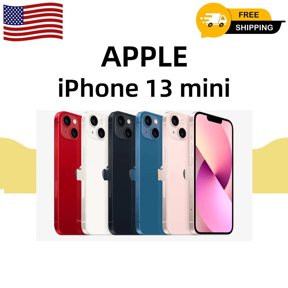 New Sealed Apple iPhone 13 MINI 5G A2481 128GB 256GB Factory Unlocked Smartphone