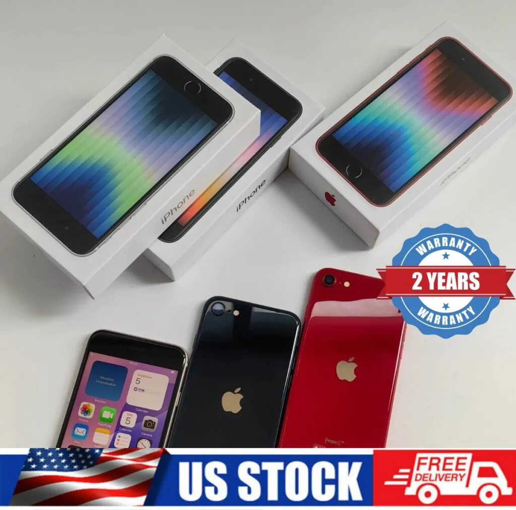 New in Sealed Box Apple iPhone SE3 3rd gen 2022 64-256GB USA UNLOCKED Smartphone
