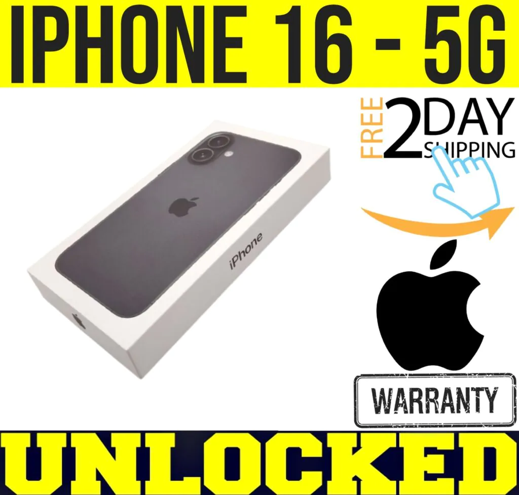 APPLE IPHONE 16 – 128GB BLACK (FACTORY UNLOCKED) ✅APPLE WARRANTY✅ ❖SEALED❖