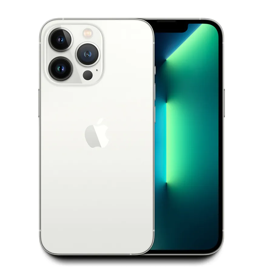 Apple iPhone 13 Pro Max 128GB Unlocked 6.7″ (Silver) A2484 – w/1 Year Warranty