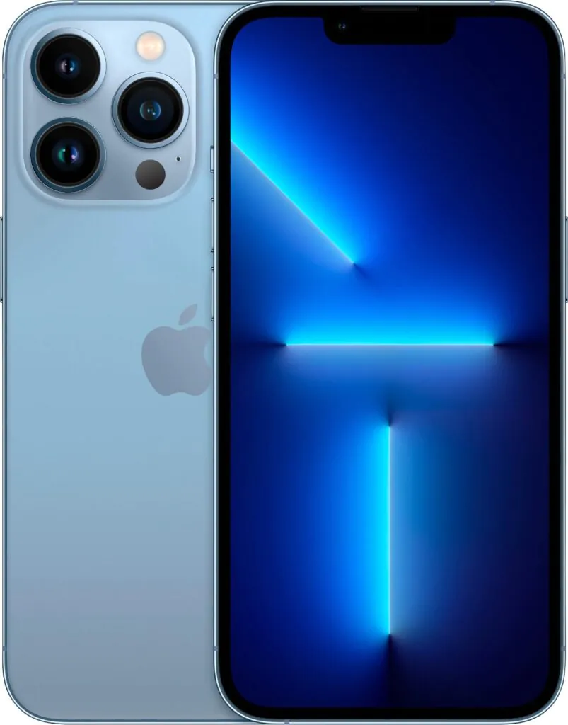 Apple iPhone 13 Pro Max – 128 GB – Blue – Fully Unlocked 5G – Visible Scratches