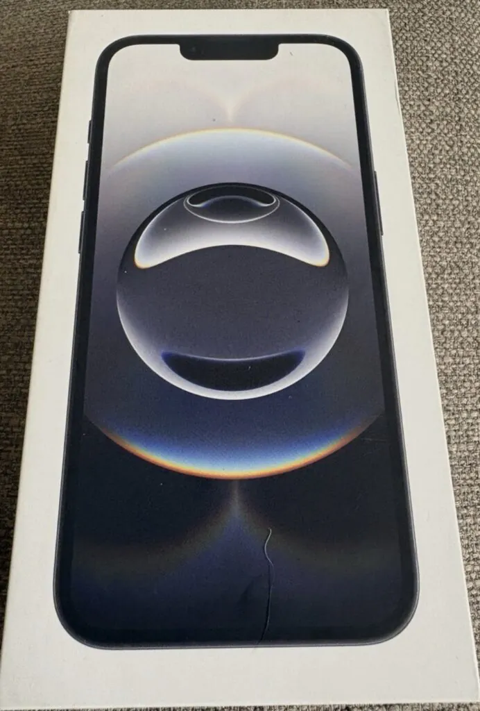 Apple iPhone 16e 128GB Black Bar Style Smartphone Retail Box