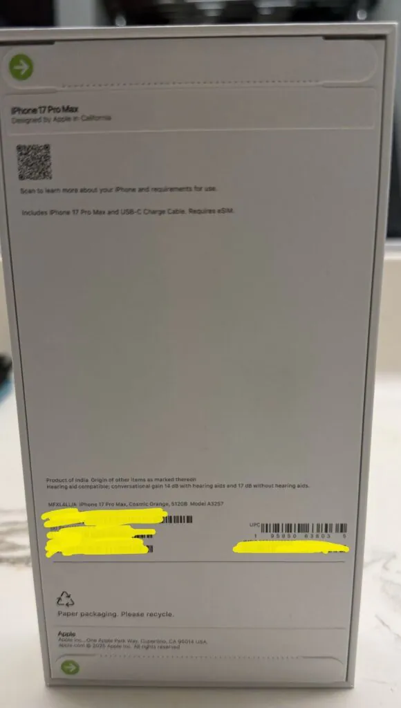 Apple iPhone 17 Pro Max – 512 GB – Cosmic Orange (AT&T) NEW SEALED