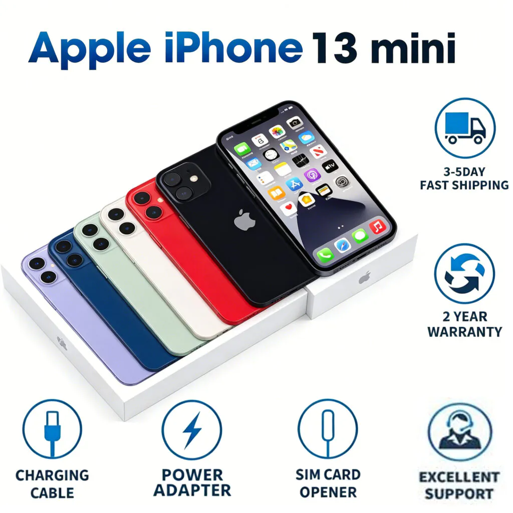 Factory New Apple iPhone 13 MINI A2481 128GB 256GB USA Unlocked 2 YEAR WARRANTY
