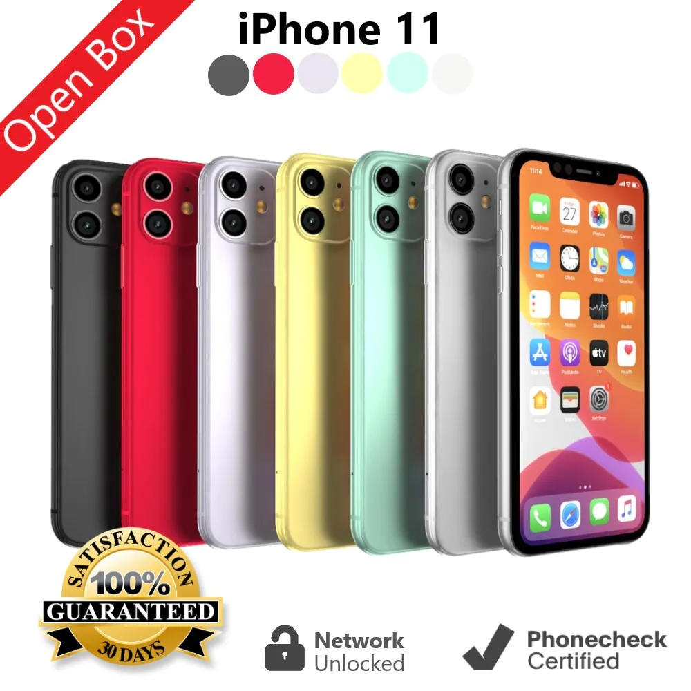 Apple iPhone 11 – 64GB | 128GB (Unlocked) A2111 (CDMA + GSM) Smartphone