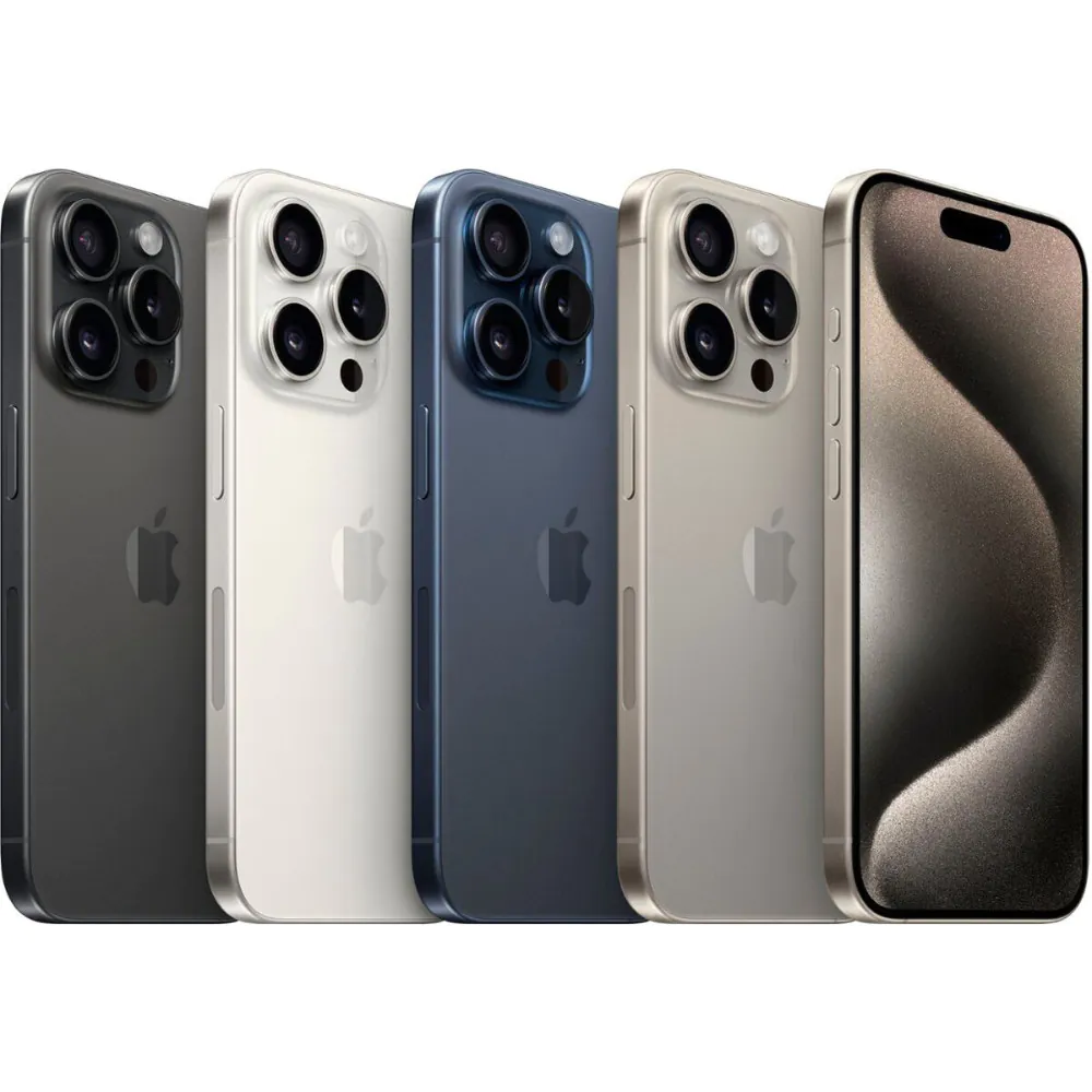 Apple iPhone 15 Pro Titanium Unlocked – 128GB 256GB 512G 1TB – Very Good