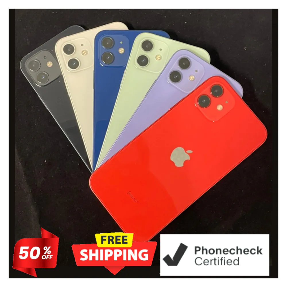 iPhone 12 64GB/128GB – Very Good Condition, Black/Blue/Green, Verizon/T-Mobile