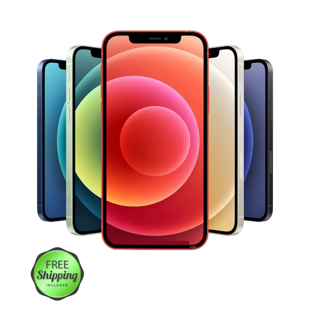 Apple iPhone 12 5G 128GB|64GB White/Red Metro ATT Unlocked iOS