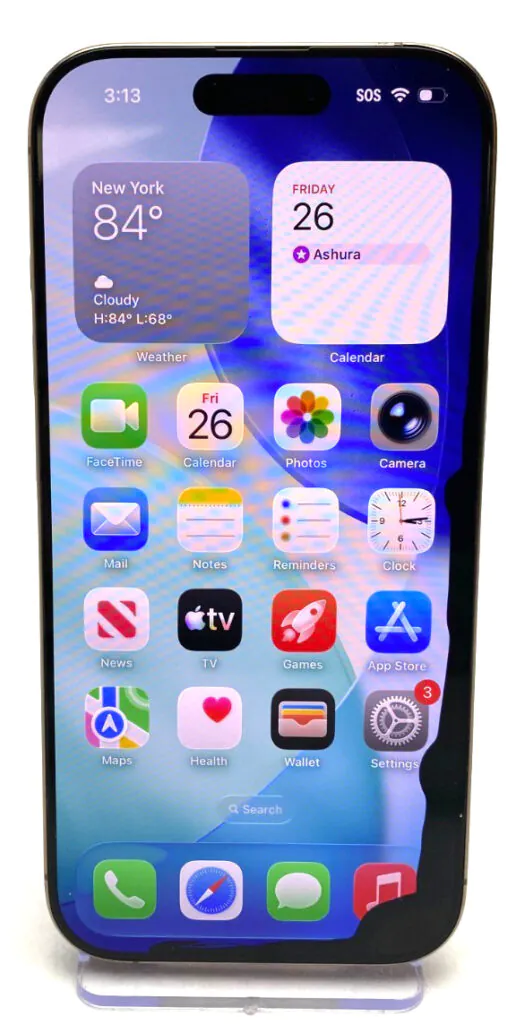 IPHONE 16 PRO A3083 128GB UNLOCKED CDMA + GSM ~MYM93LL/A~ 26.5 BH 96% *DISPLAY!*