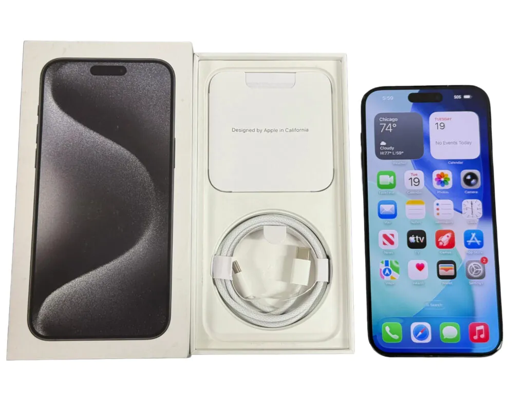 Apple iPhone 15 Pro Max 1TB Factory Unlocked AT&T T-Mobile Verizon – Open Box