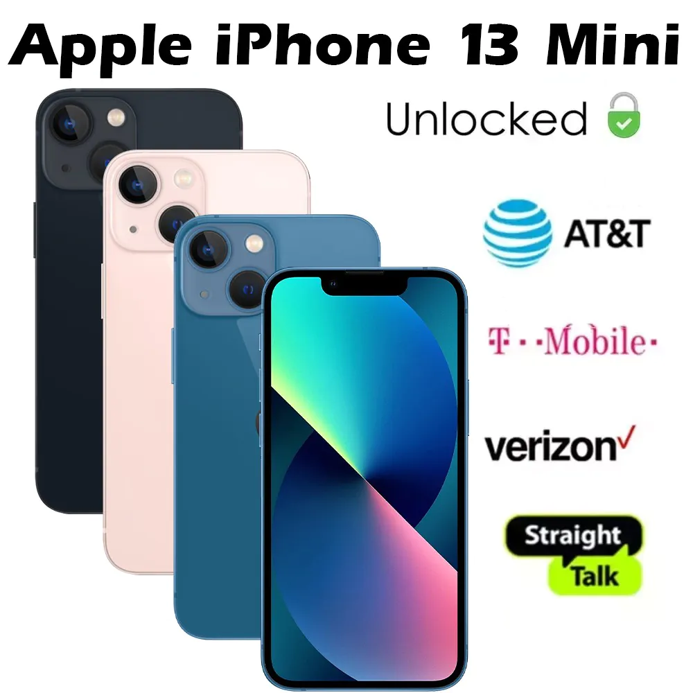 Apple iPhone 13 Mini (128GB/256GB) Factory Unlocked, All Carriers – New & Sealed
