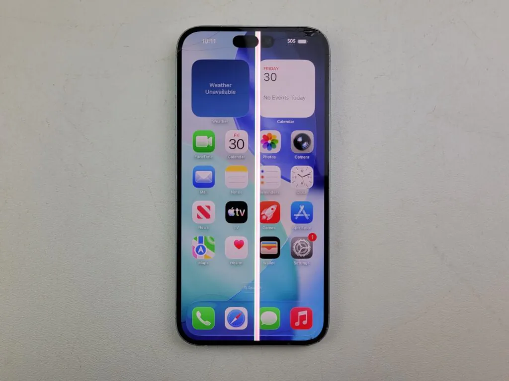 Apple iPhone 15 Plus (A2847) 128GB – Blue (Unlocked) – *DAMAGED* – Clean IMEI