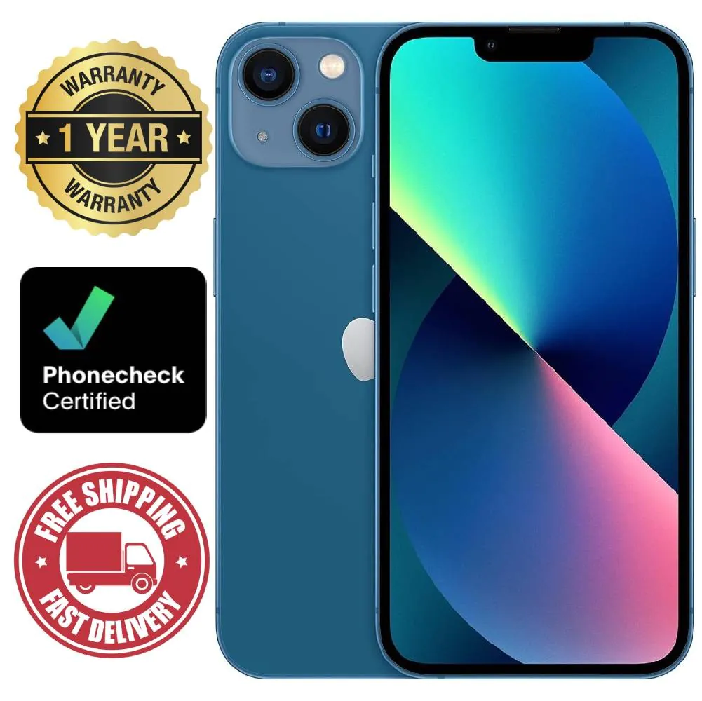 Apple iPhone 13 – 256 GB – Blue (Unlocked) Smartphone – Very Good