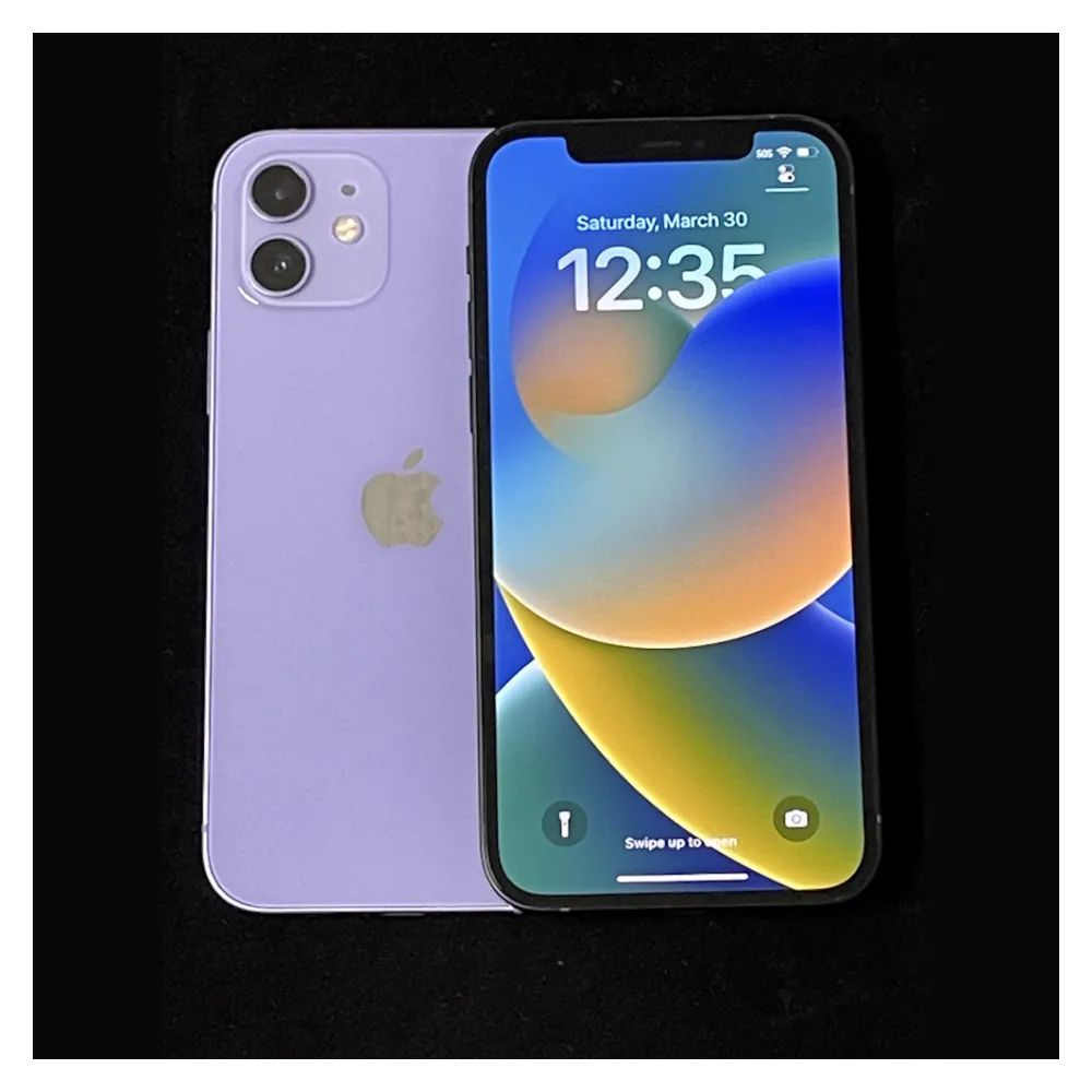 Apple iPhone 12 5G 64GB 128GB Unlocked T-Mobile Excellent Verizon White/Purple