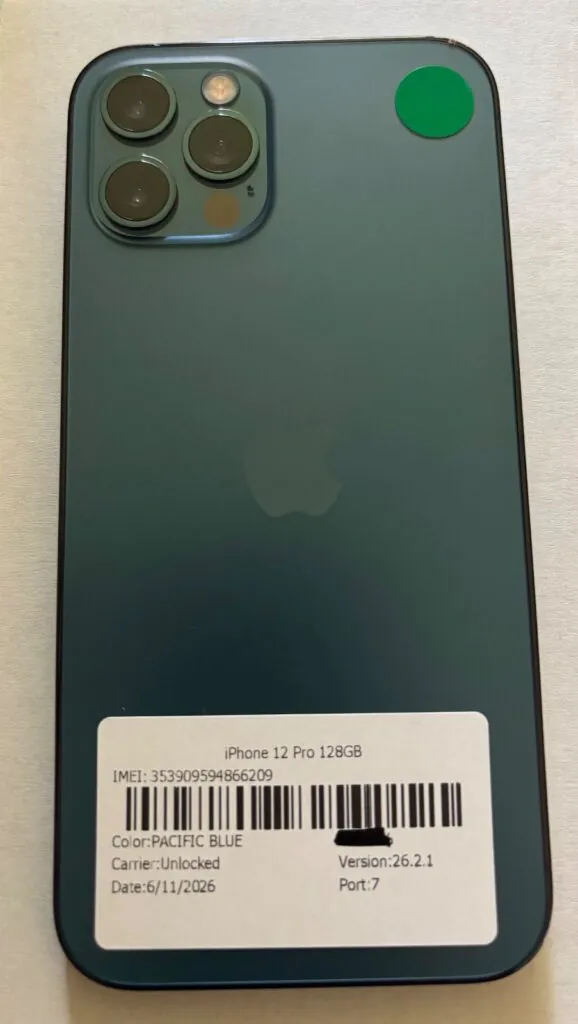 Apple iPhone 12 Pro – 128 GB – Pacific Blue (Unlocked)