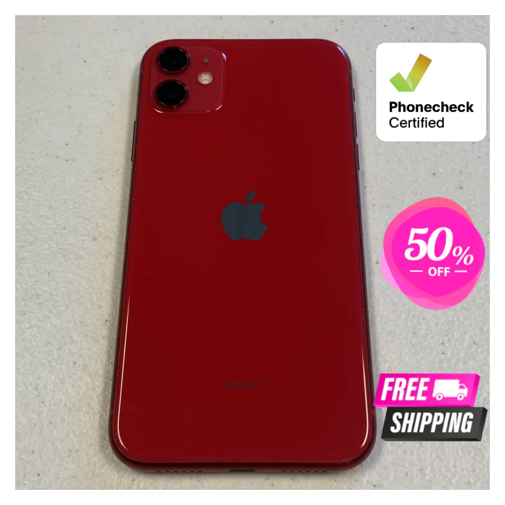 Apple iPhone 11 -Yellow Purple Red- 128/64GB Unlocked Verizon Tmobile Very Good