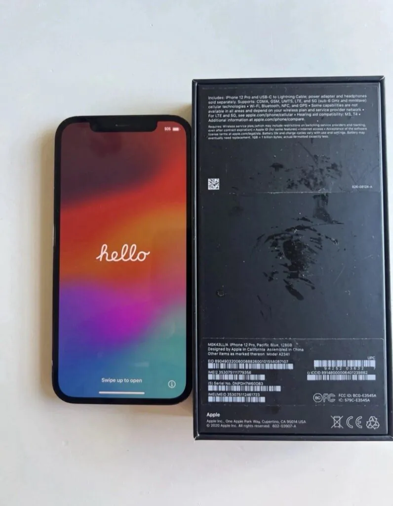 iPhone 12 Pro – 128 – Pacific Blue (Unlocked) A2341 – minor scratches