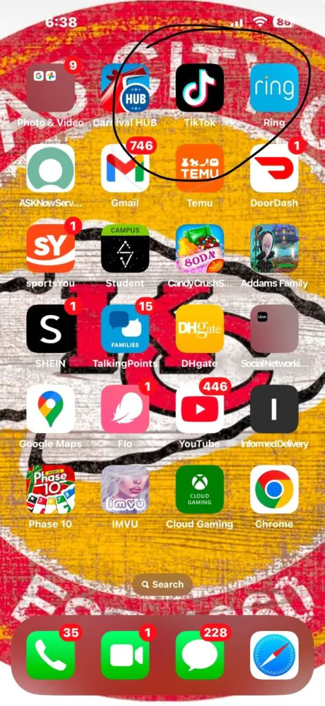 Apple iPhone 15 Plus – with Tik Tok installed