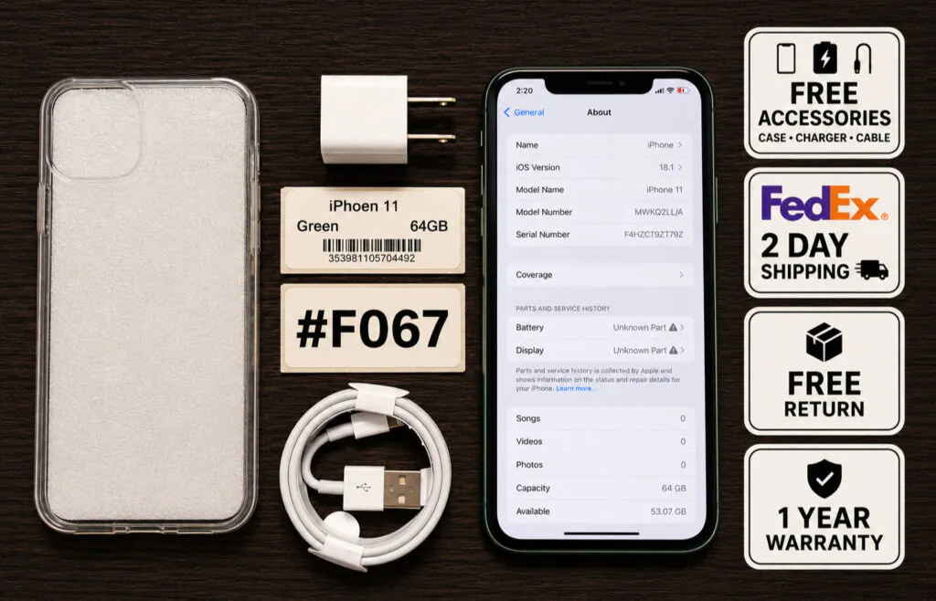 Apple iPhone 11 64GB Green (Unlocked) – Read Seller Notes