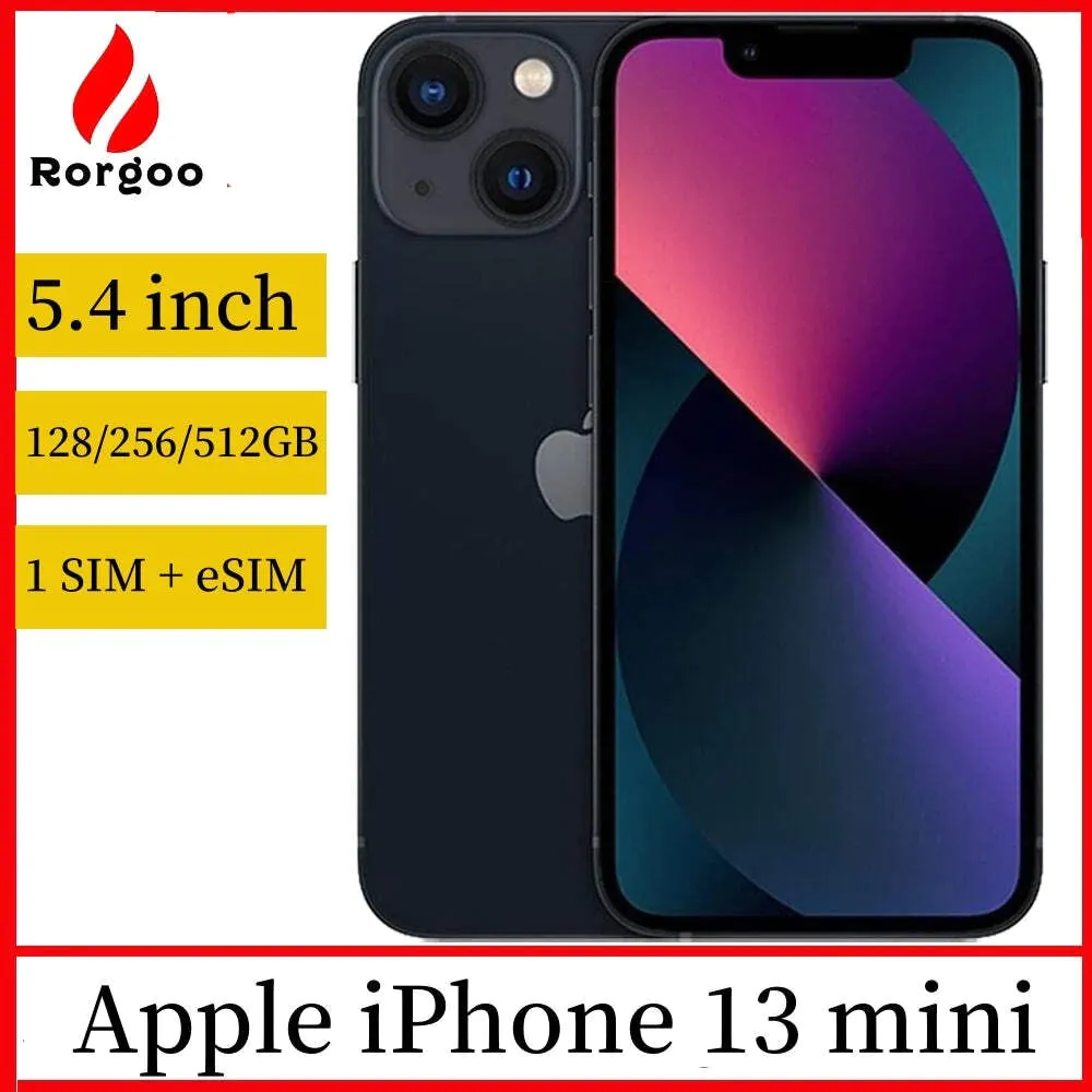 Apple iPhone 13 Mini 5.4″ Unlocked smartphone Genuine 13Mini RAM 4GB ROM 128/256