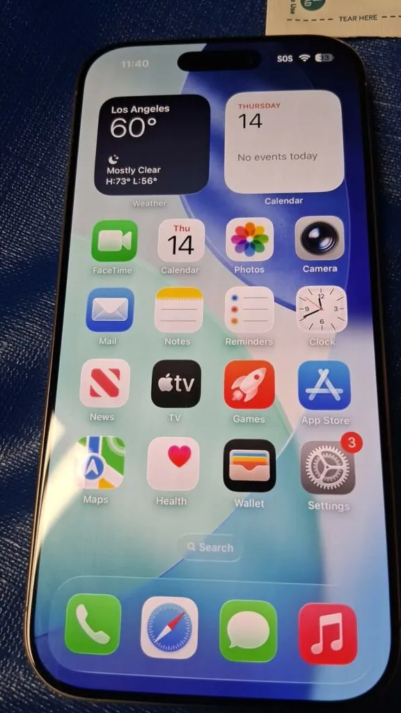Apple iPhone 16 Pro A3083 AT&T Only 256GB Desert Titanium Good
