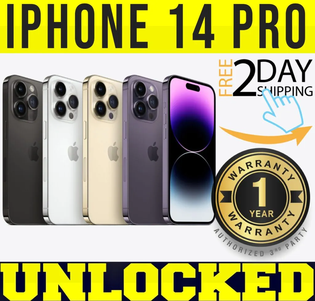 APPLE IPHONE 14 PRO 128GB 256GB 512GB 1TB (FACTORY UNLOCKED) ALL COLORS ✤SEALED✤