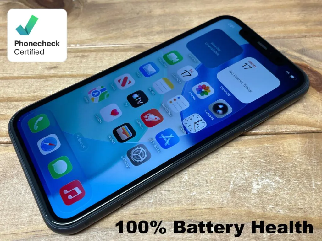Apple iPhone 11 – 64 GB – Black (Factory Unlocked) A2111 – Works – 100% Bat.
