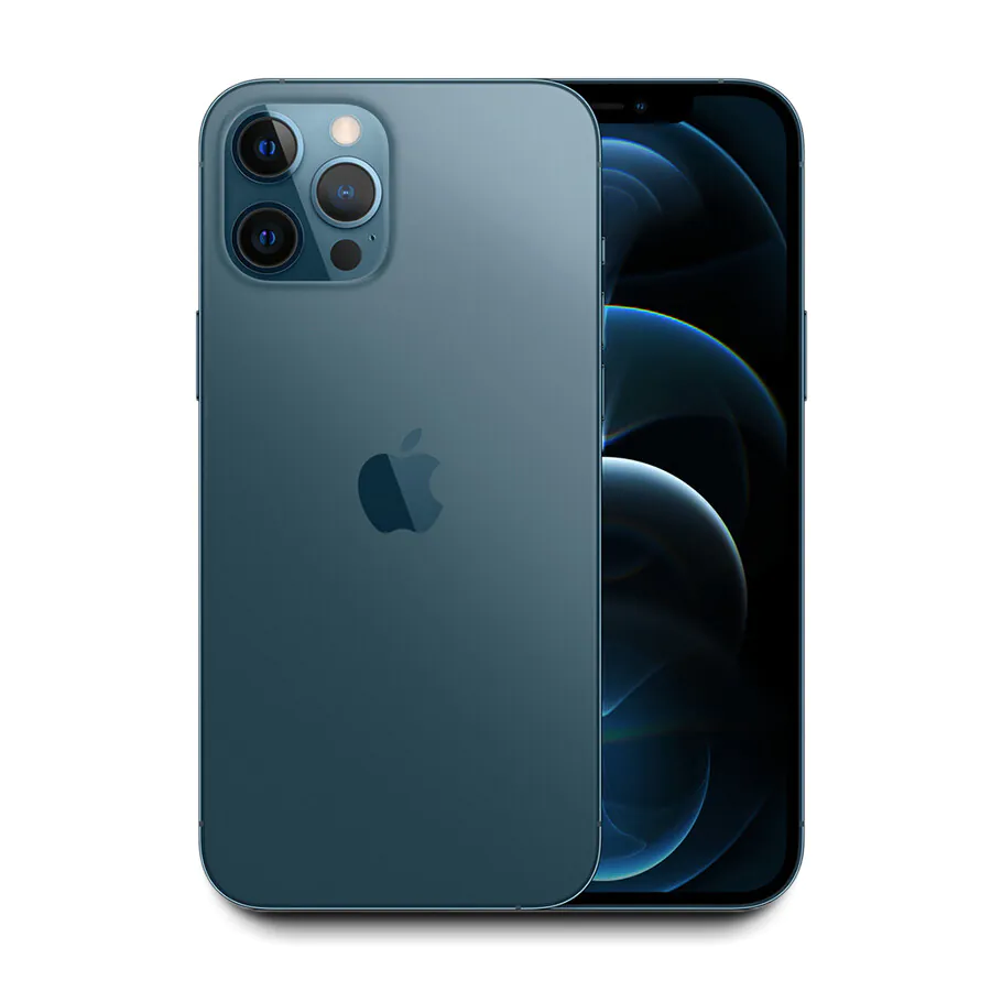 Apple iPhone 12 Pro Max 6.7″ Unlocked 128GB (Pacific Blue) A2342 – w/Warranty