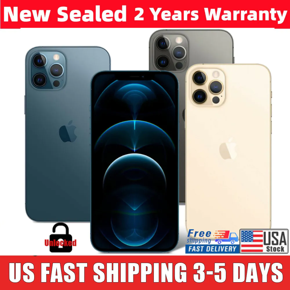 New Sealed Apple iPhone 12 PRO MAX A2342 128G-512GB Factory Unlocked USA SHIP