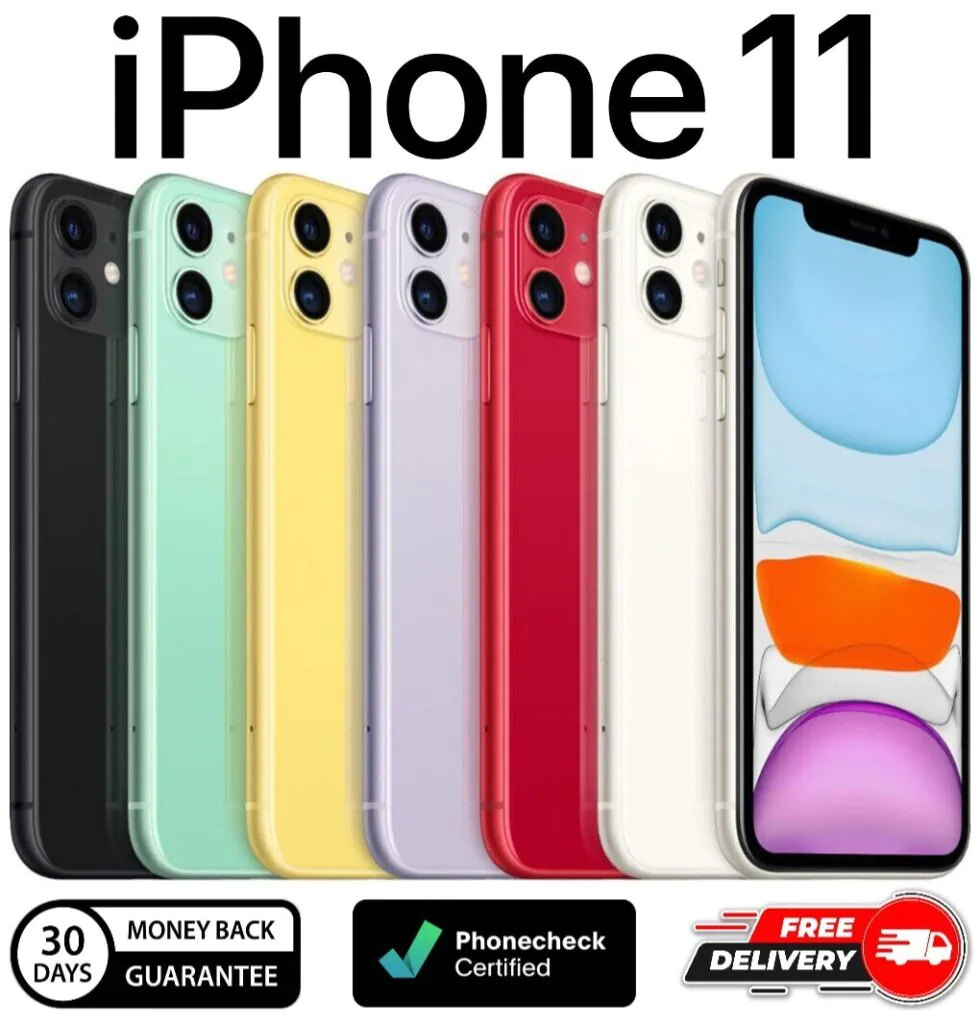 Apple iPhone 11 A2111 – 64GB | 128GB | 256GB – Unlocked Verizon T-Mobile AT&T