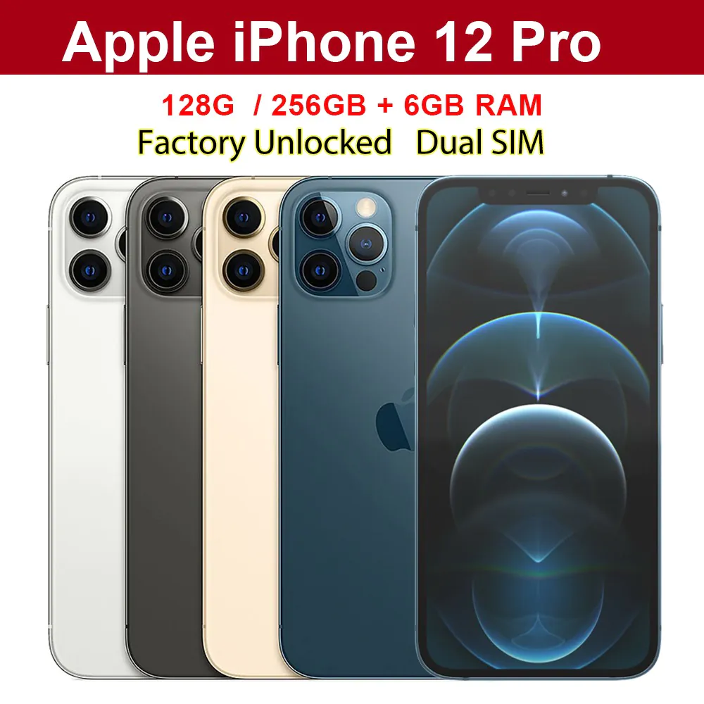 Apple iPhone 12 Pro Unlocked 128GB 256GB 6GB RAM Excellent Smartphone Dual SIM
