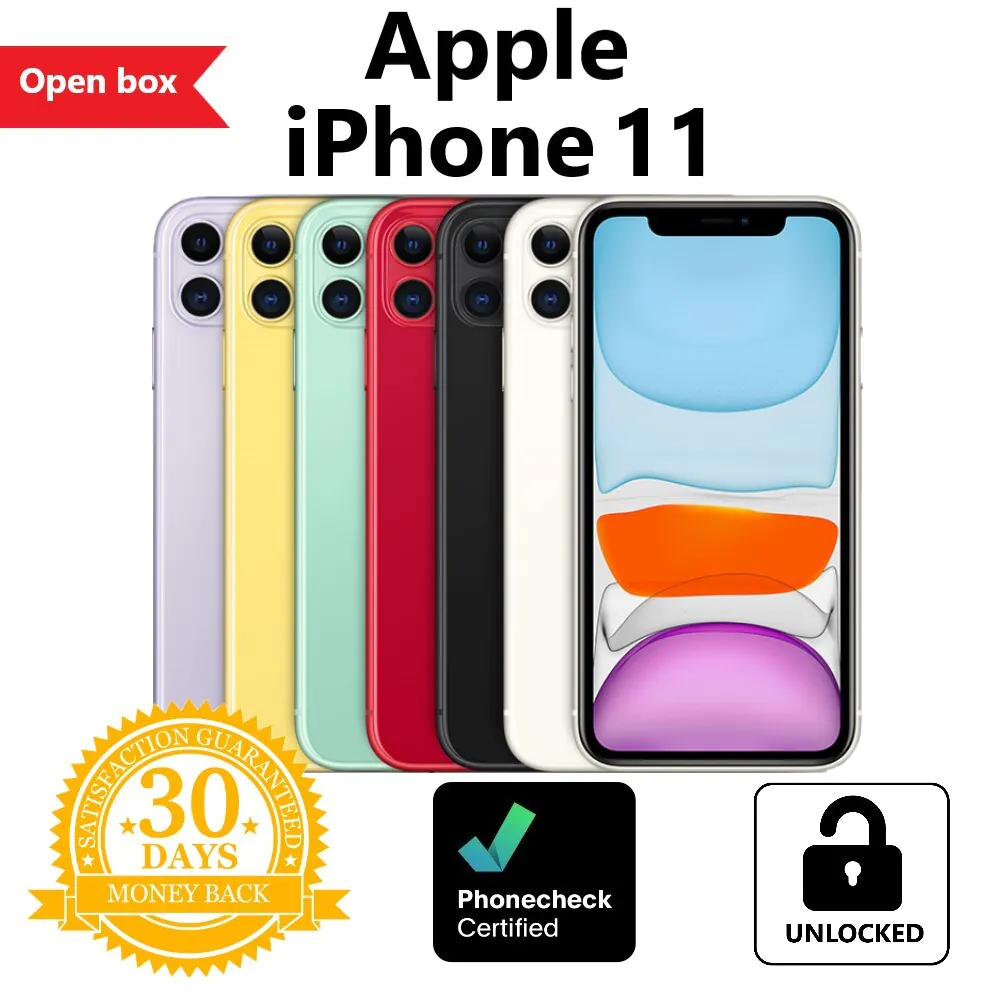 Apple iPhone 11 – 64GB | 128GB (Unlocked) A2111 (CDMA + GSM) All Colors