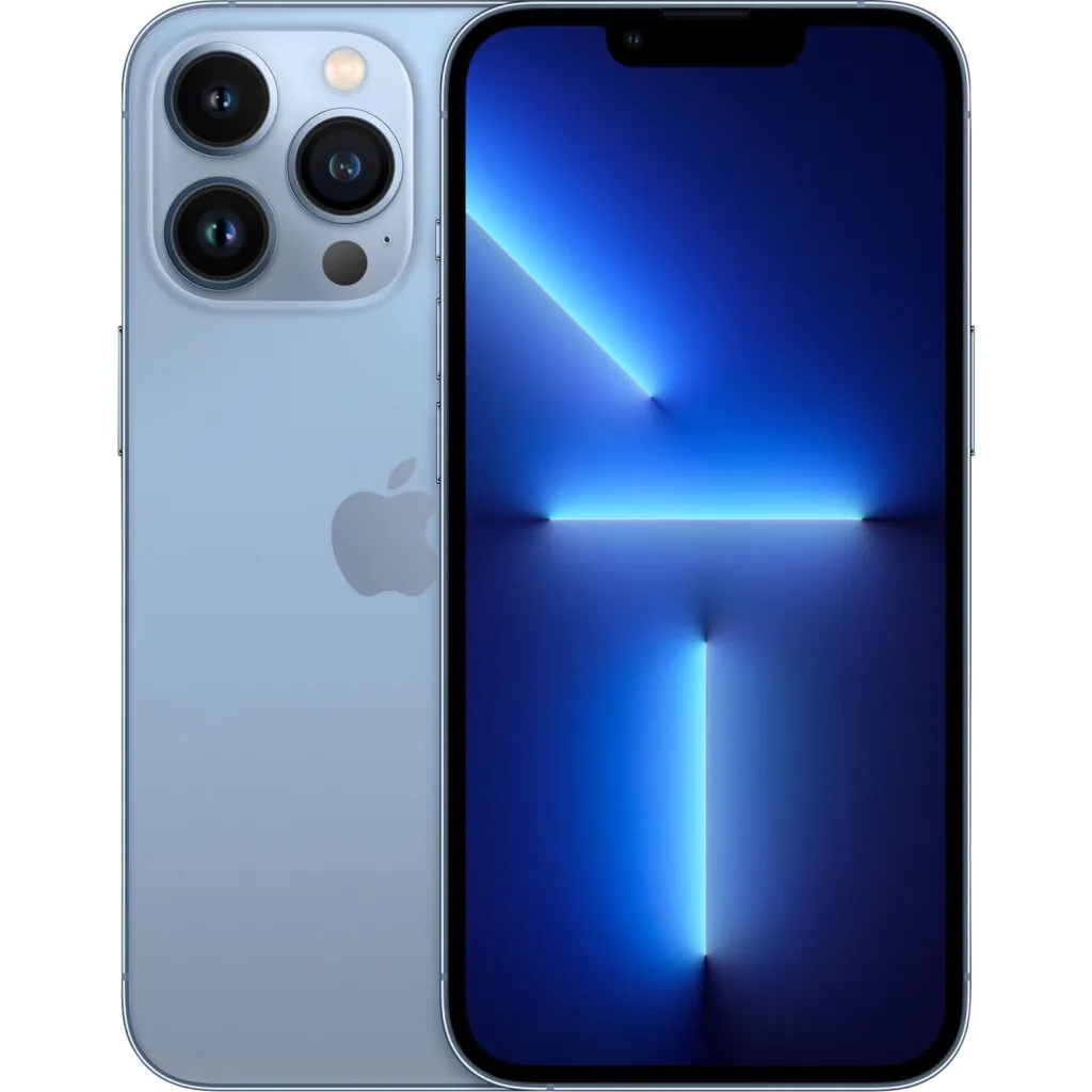 Apple iPhone 13 Pro Max 5G 128GB GSM/CDMA Fully Unlocked – Sierra Blue – Good