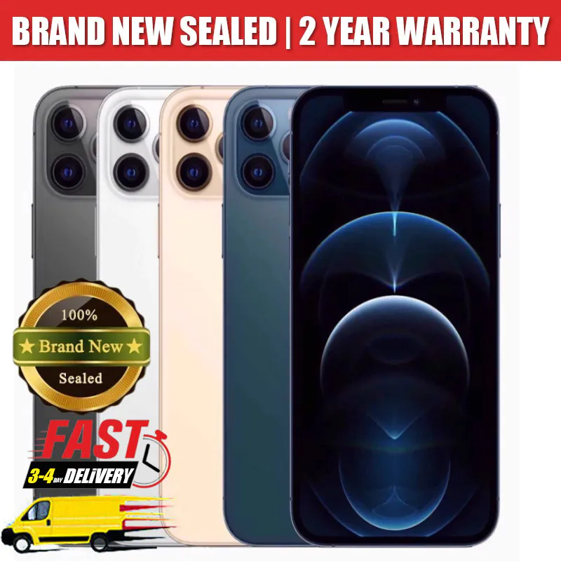 New Sealed Apple iPhone 12 PRO MAX 512GB-128 Factory Unlocked All Carrier phone