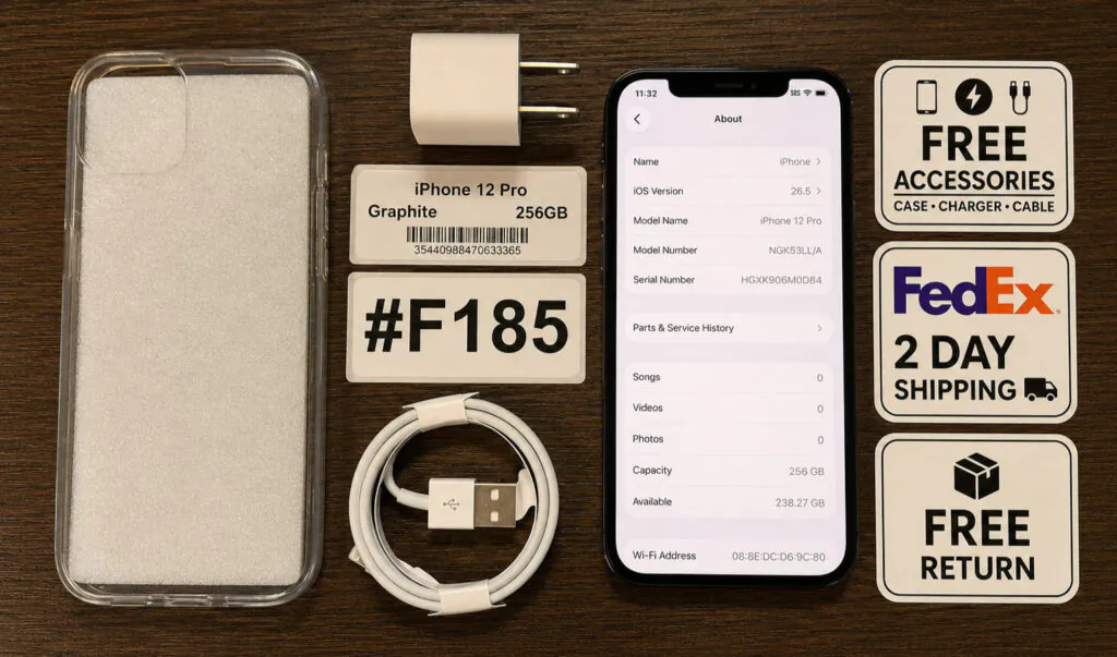 Apple iPhone 12 Pro 256 GB Black – Unlocked
