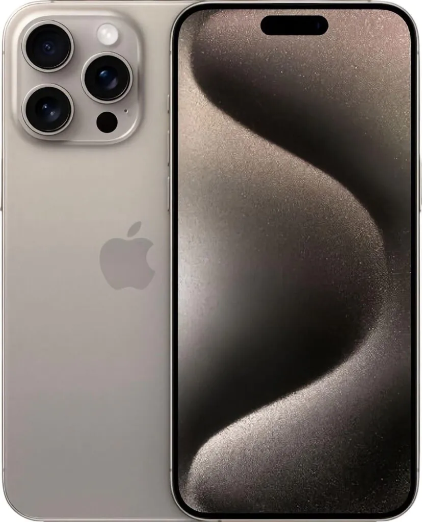 Apple iPhone 15 Pro Max, 1TB, Natural Titanium, 48MP, iOS Bar Model MU6H3LL/A