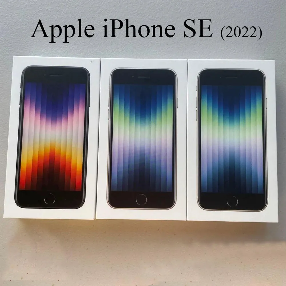 New Sealed Apple iPhone SE 3rd Gen (2022) 5G A2595 128GB/256GB Factory Unlocked