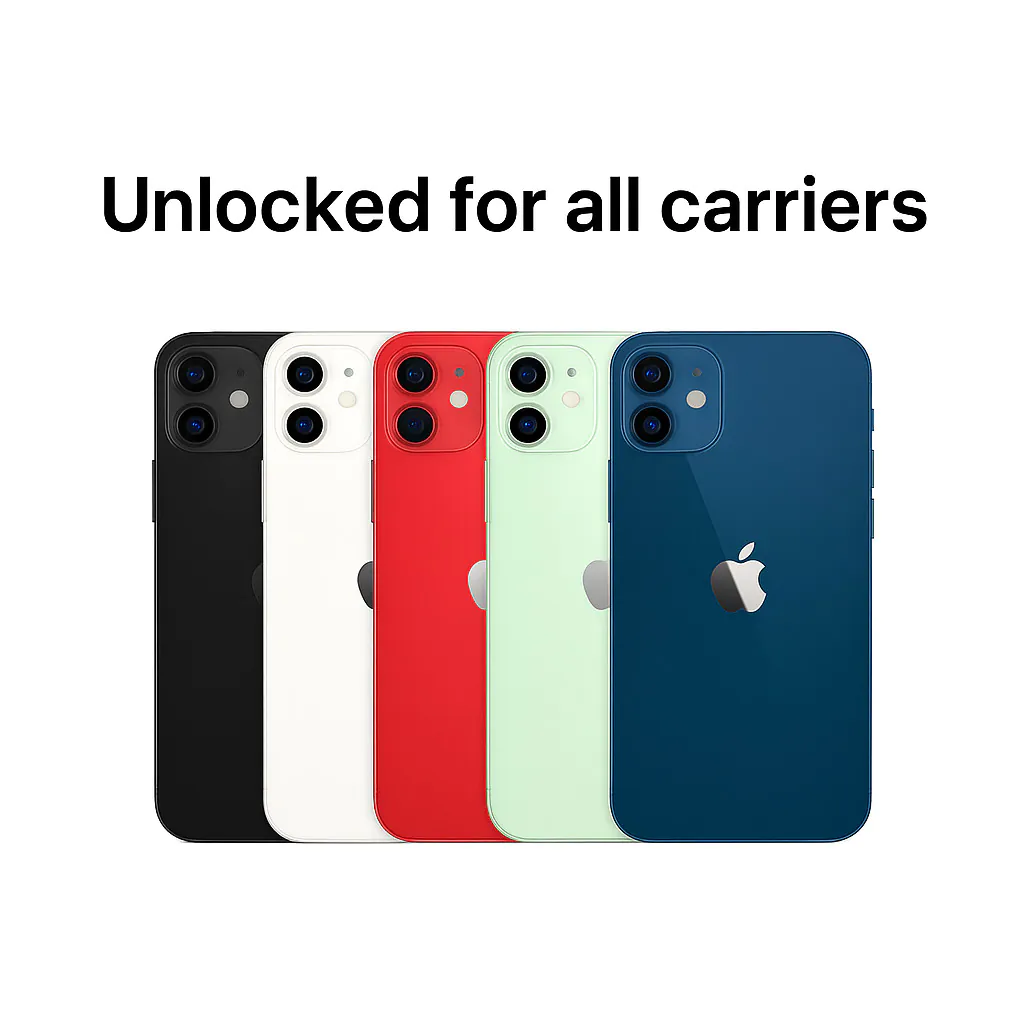 Apple iPhone 12 mini [A2176] 64GB/128GB/256GB – Unlocked – All Colors – 70% BAT