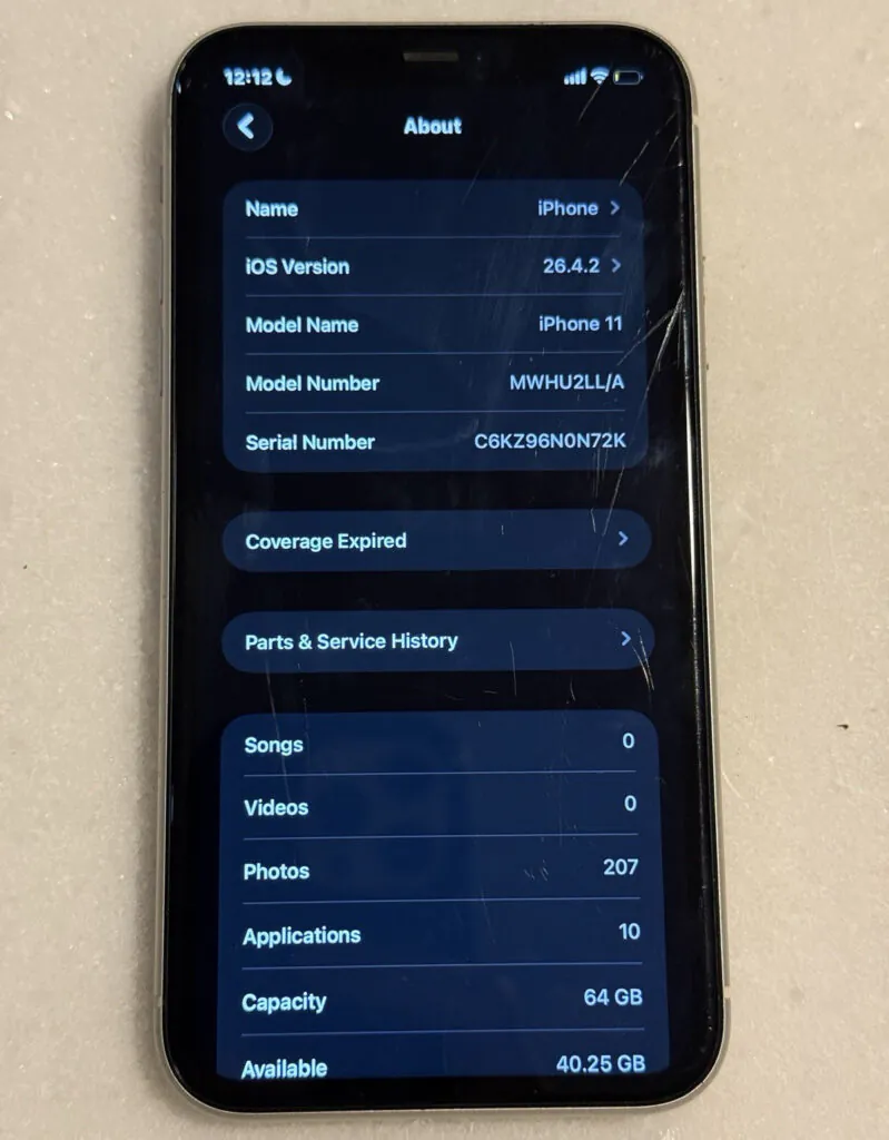 Apple iPhone 11 64GB White Network Unlocked THROW OFFER