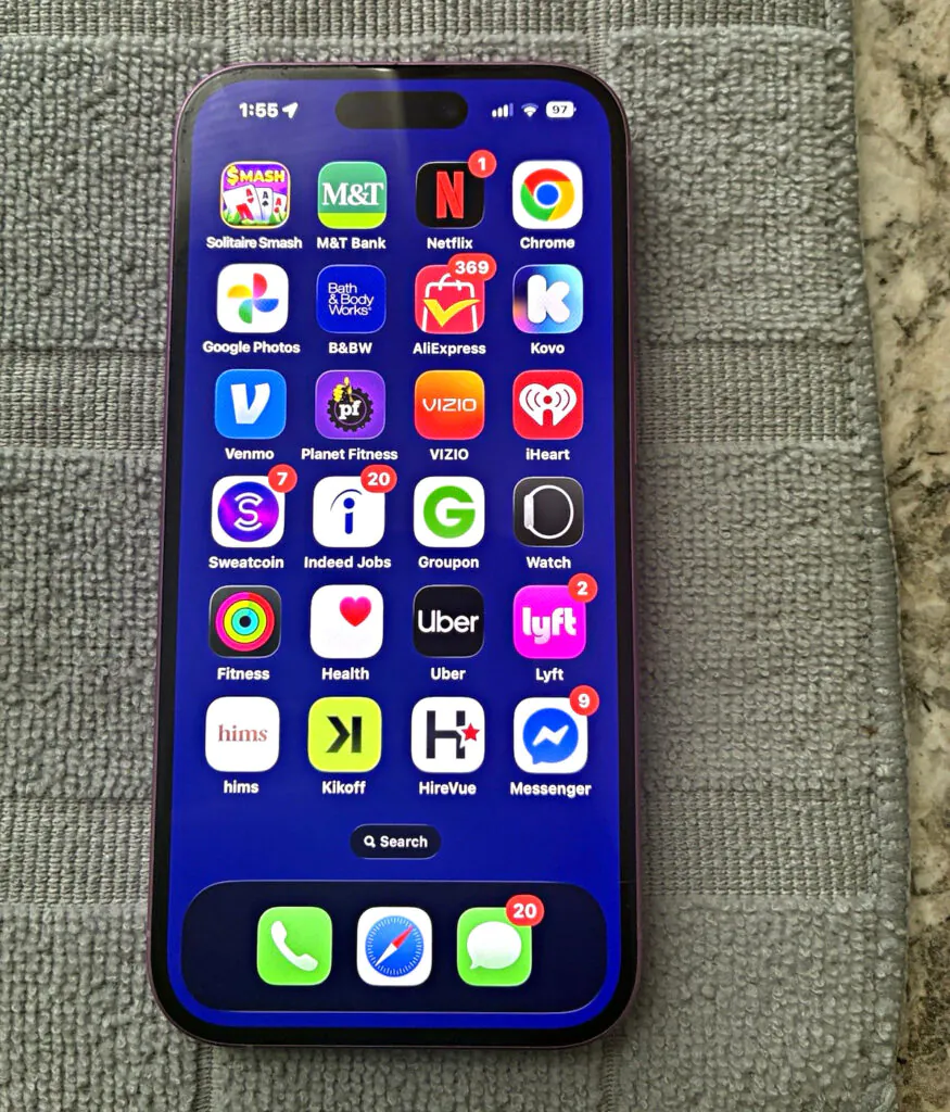 Apple iPhone 16 128GB Unlocked 5G Pink 6.1in iOS Smartphone (Used)