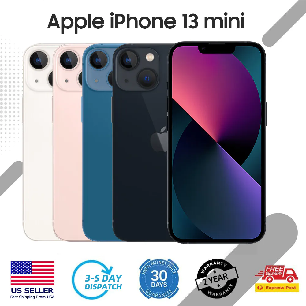 New Sealed Apple iPhone 13 MINI A2481 128GB/256GB Unlocked GSM CDMA Smartphone