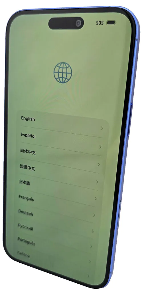 Apple iPhone 16+ Plus A3082 – Unlocked – 128GB Ultramarine *GREEN SCREEN TINT*