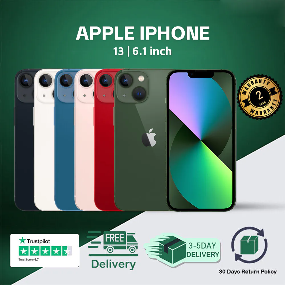 New Apple iPhone 13 A2482 128GB 256GB US Factory Unlocked All Carrier All Colors