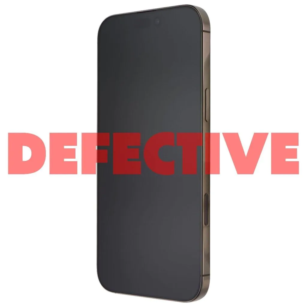 DEFECTIVE Apple iPhone 16 Pro Max (6.9-in) A3084 Verizon – 256GB/Desert Titanium