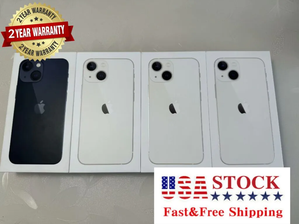 NEW-SEALED Apple iPhone 13 Mini UNLOCKED ALL MEMORY 2YEARS WARRANTY US Stock
