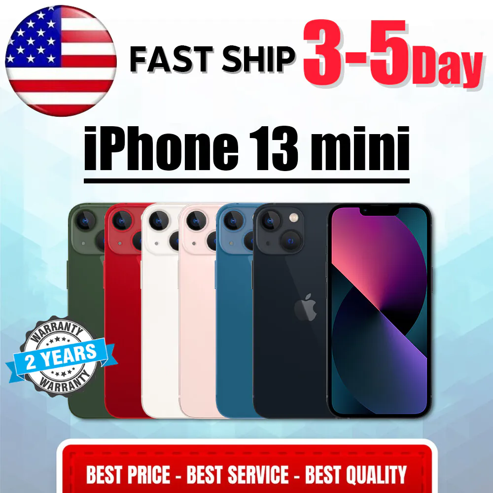 NEW SEALED APPLE IPHONE 13 MINI 128/256GB FACTORY UNLOCKED GSM CDMA ALL COLOR
